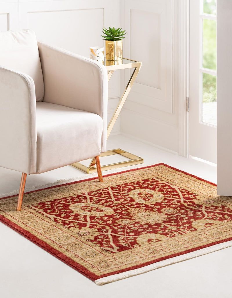 Chelsea Elegance Collection Area Rug -  Balham Square Red  lifestyle 19