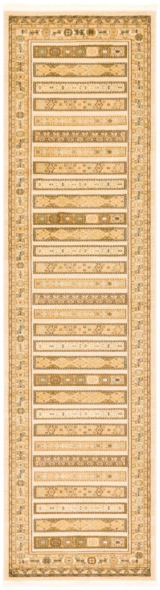 Zagros Oasis Collection Area Rug -  Khorramabad Runner Ivory  lifestyle 86