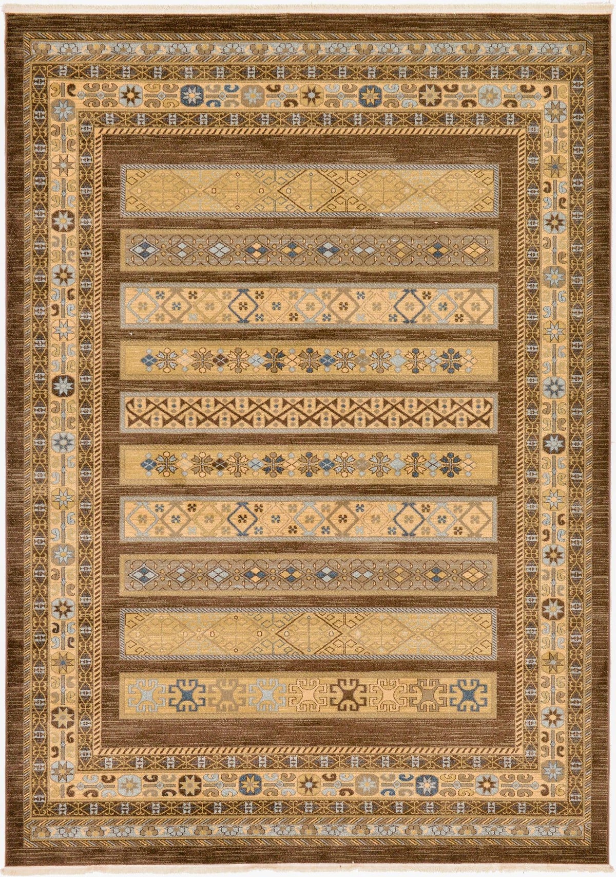 Zagros Oasis Collection Area Rug -  Khorramabad Rectangle Brown  lifestyle 4