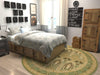 Chelsea Elegance Collection Area Rug -  Brompton (Light Green) Round Light Green  lifestyle 14