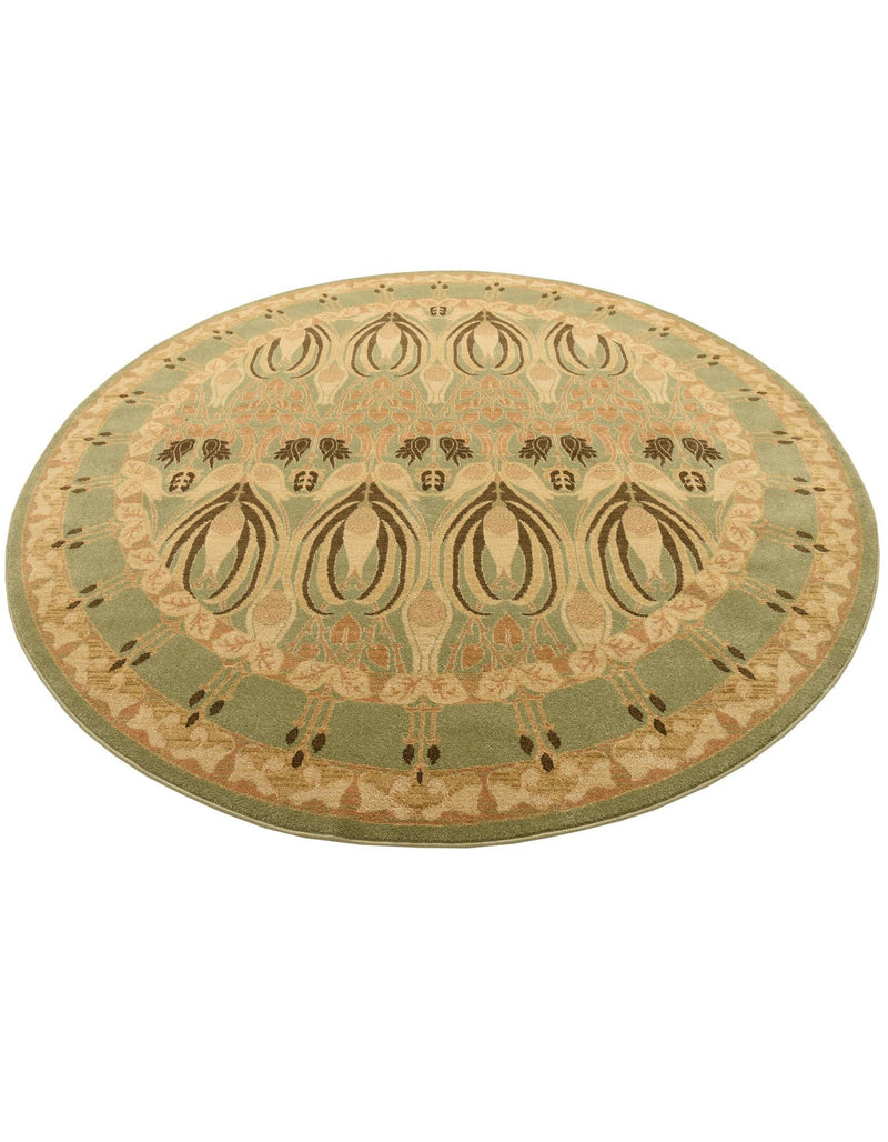 Chelsea Elegance Collection Area Rug -  Brompton (Light Green) Round Light Green  lifestyle 26
