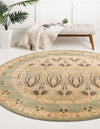 Chelsea Elegance Collection Area Rug -  Brompton (Light Green) Round Light Green  lifestyle 11