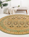 Chelsea Elegance Collection Area Rug -  Brompton (Light Green) Round Light Green  lifestyle 28
