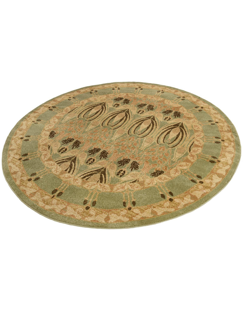 Chelsea Elegance Collection Area Rug -  Brompton (Light Green) Round Light Green  lifestyle 31