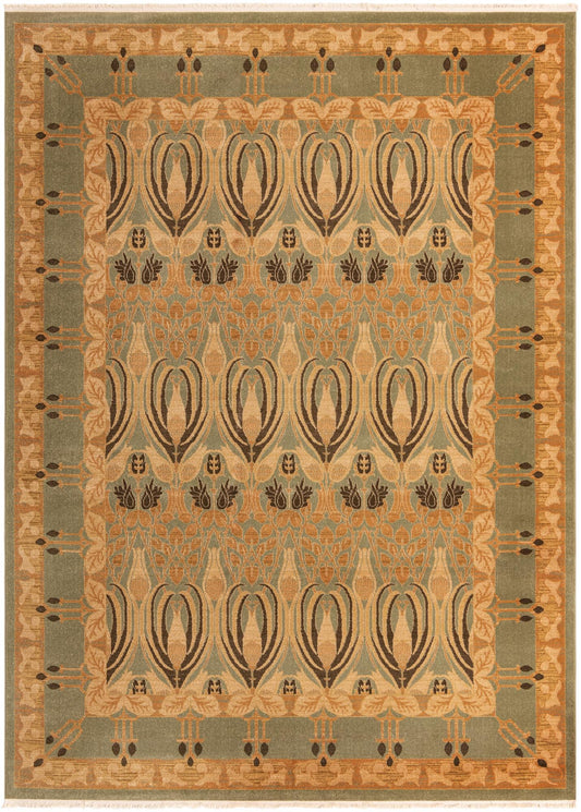 Chelsea Elegance Collection Area Rug -  Brompton (Light Green) Rectangle Light Green Main