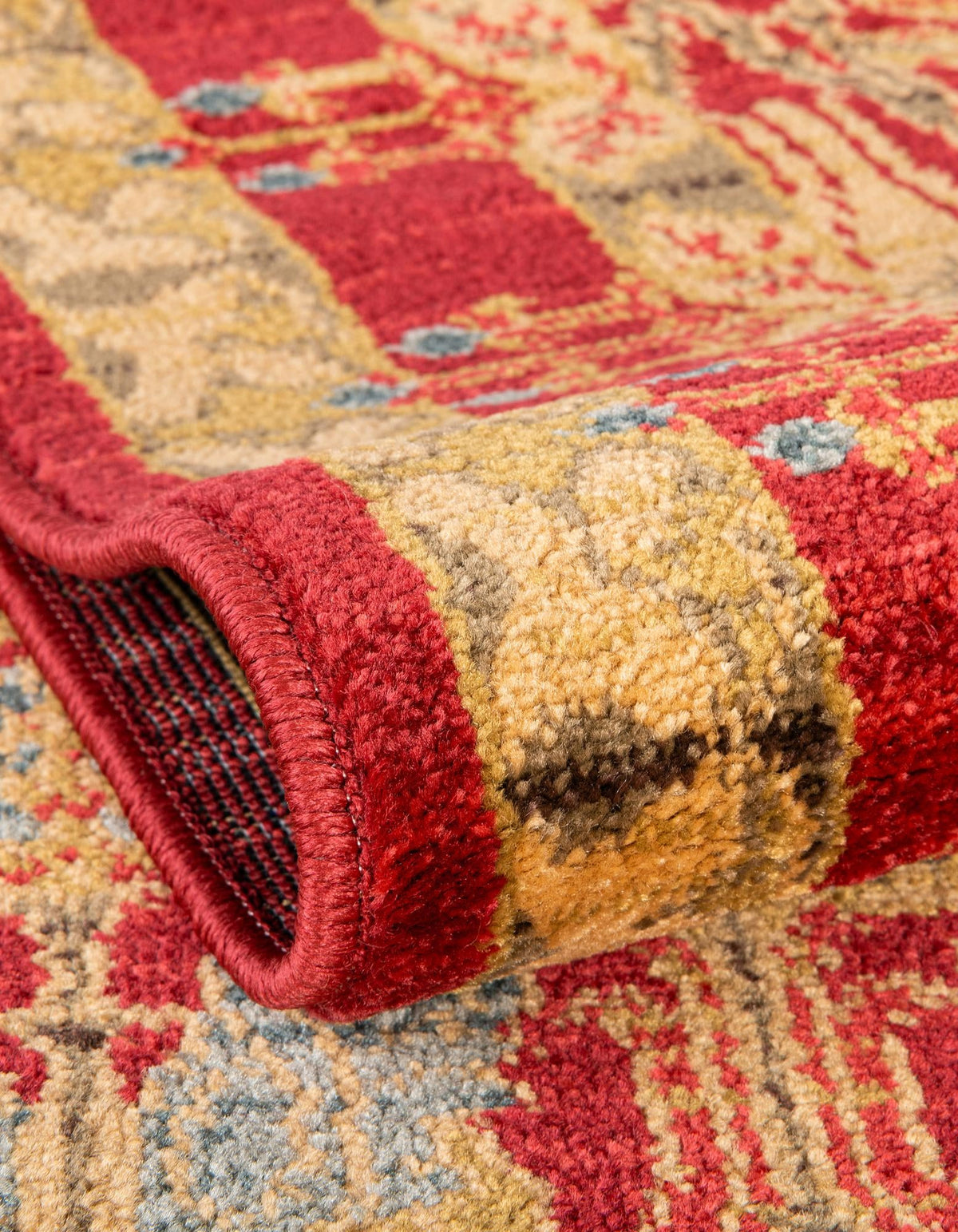 Chelsea Elegance Collection Area Rug -  Brompton (Red) Rectangle Red  lifestyle 8