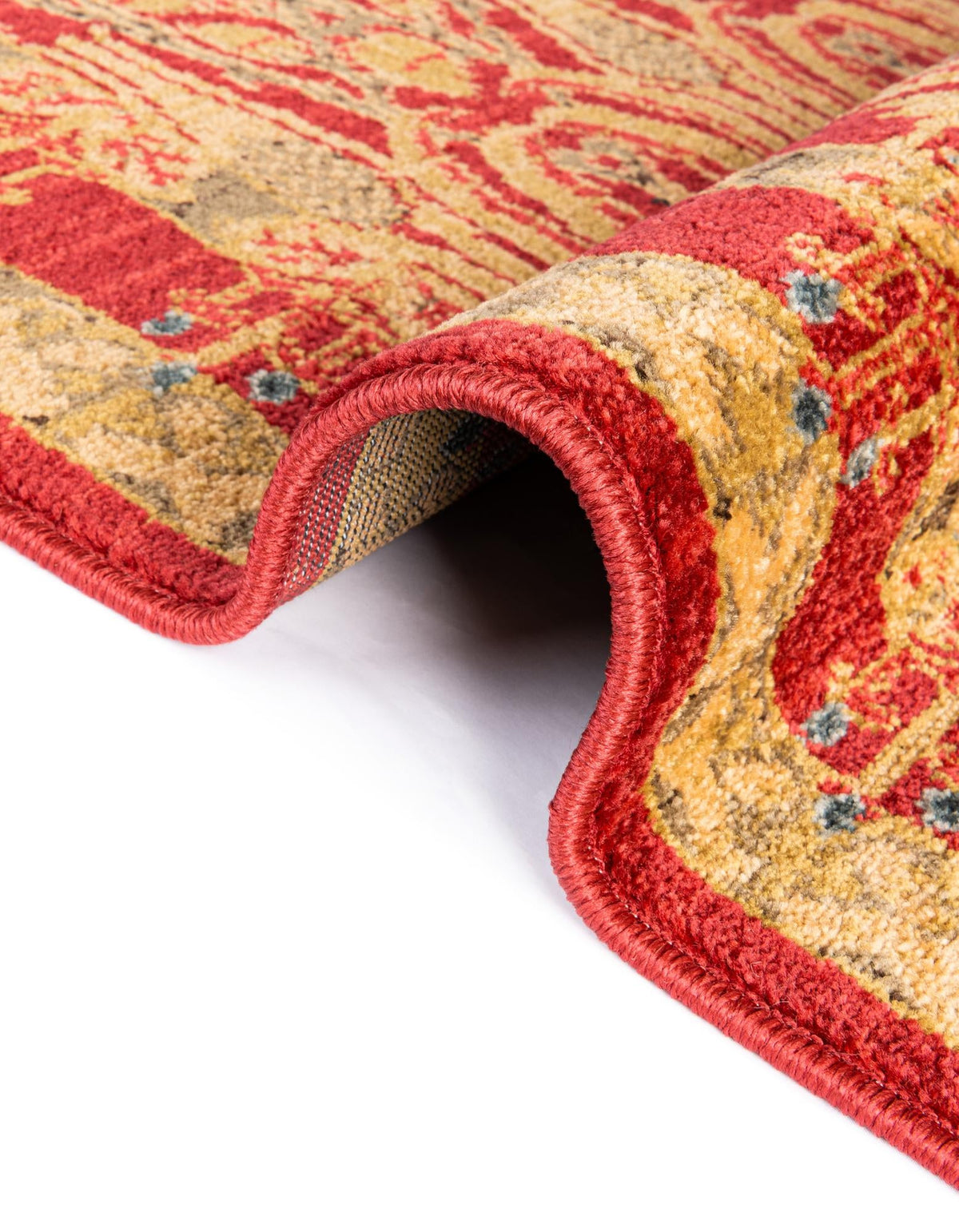Chelsea Elegance Collection Area Rug -  Brompton (Red) Rectangle Red  lifestyle 12