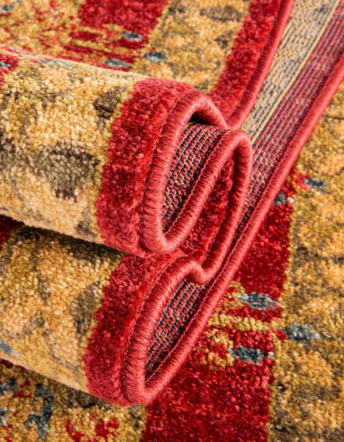 Chelsea Elegance Collection Area Rug -  Brompton (Red) Rectangle Red  lifestyle 15