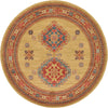 Persian Elegance Collection Area Rug -  Kerman Round Beige Main