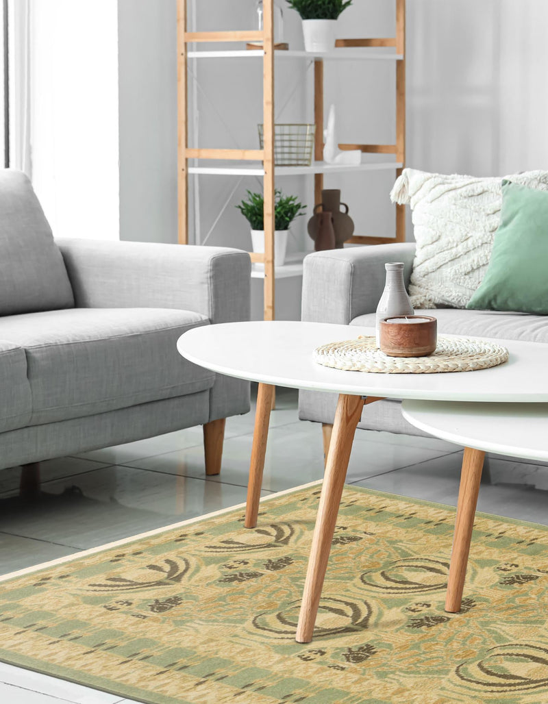 Chelsea Elegance Collection Area Rug -  Brompton (Light Green) Runner Light Green  lifestyle 26