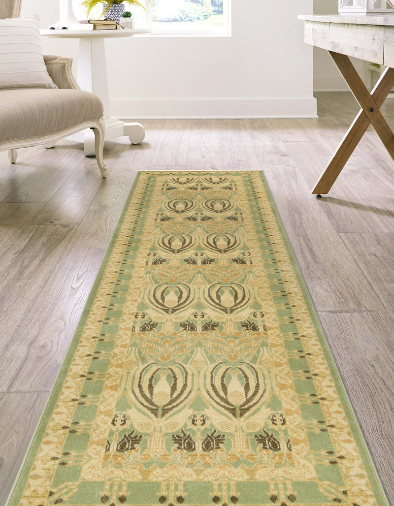 Chelsea Elegance Collection Area Rug -  Brompton (Light Green) Runner Light Green  lifestyle 32