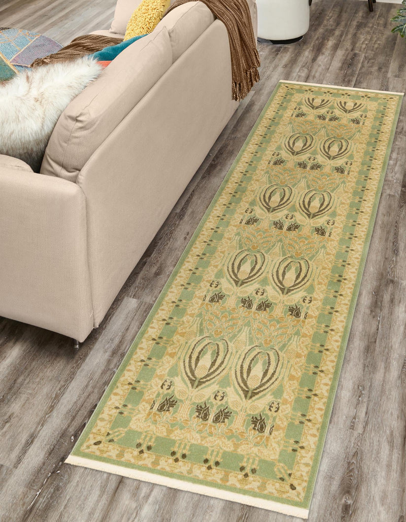Chelsea Elegance Collection Area Rug -  Brompton (Light Green) Runner Light Green  lifestyle 41