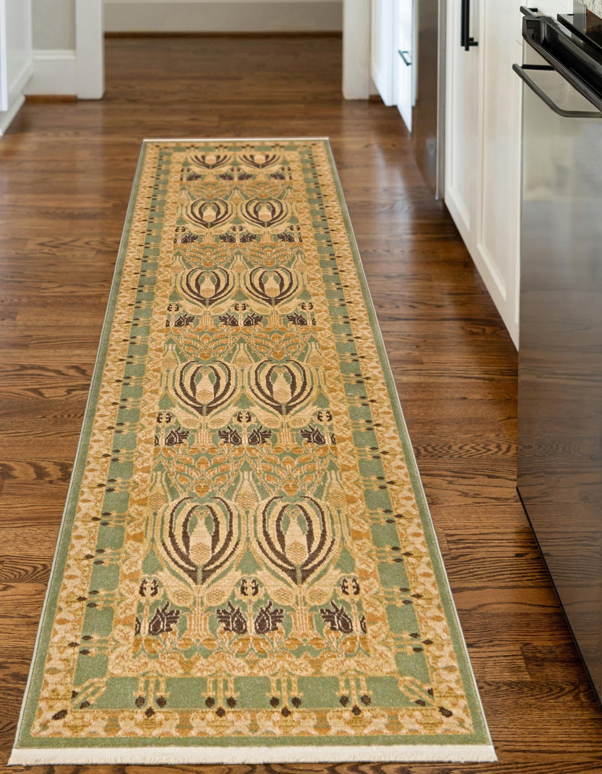 Chelsea Elegance Collection Area Rug -  Brompton (Light Green) Runner Light Green  lifestyle 32