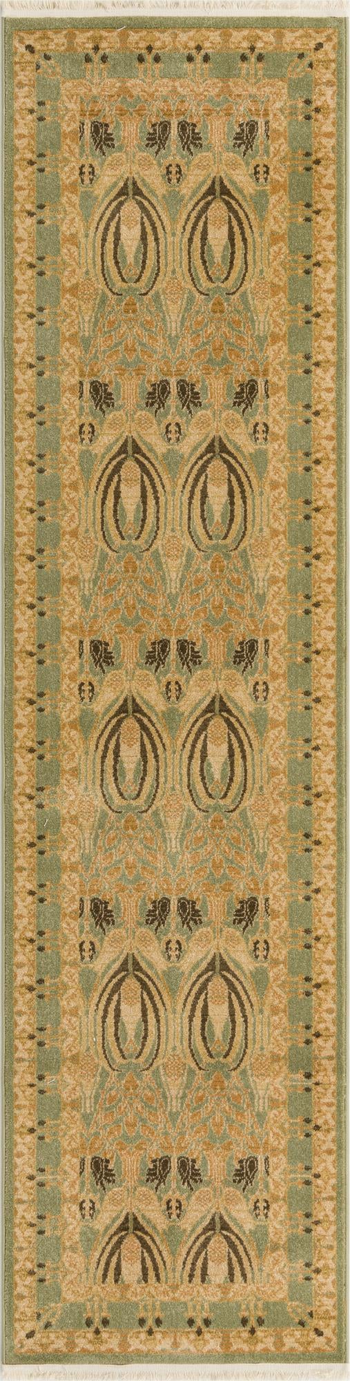 Chelsea Elegance Collection Area Rug -  Brompton (Light Green) Runner Light Green  lifestyle 10