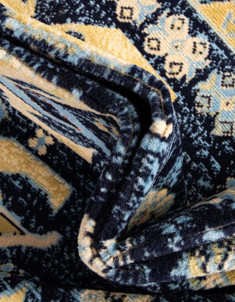 Tabriz Tapestries Collection Area Rug - Azerbaijan (Navy Blue) Rectangle Navy Blue  lifestyle 8