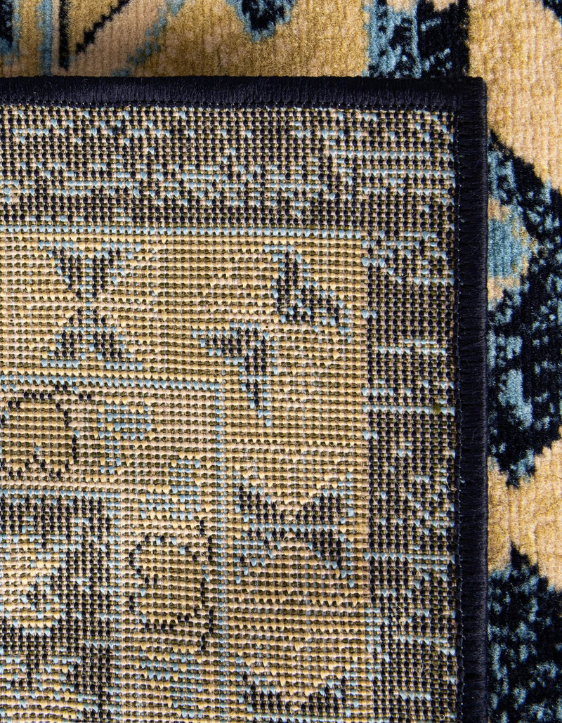 Tabriz Tapestries Collection Area Rug - Azerbaijan (Navy Blue) Rectangle Navy Blue  lifestyle 9