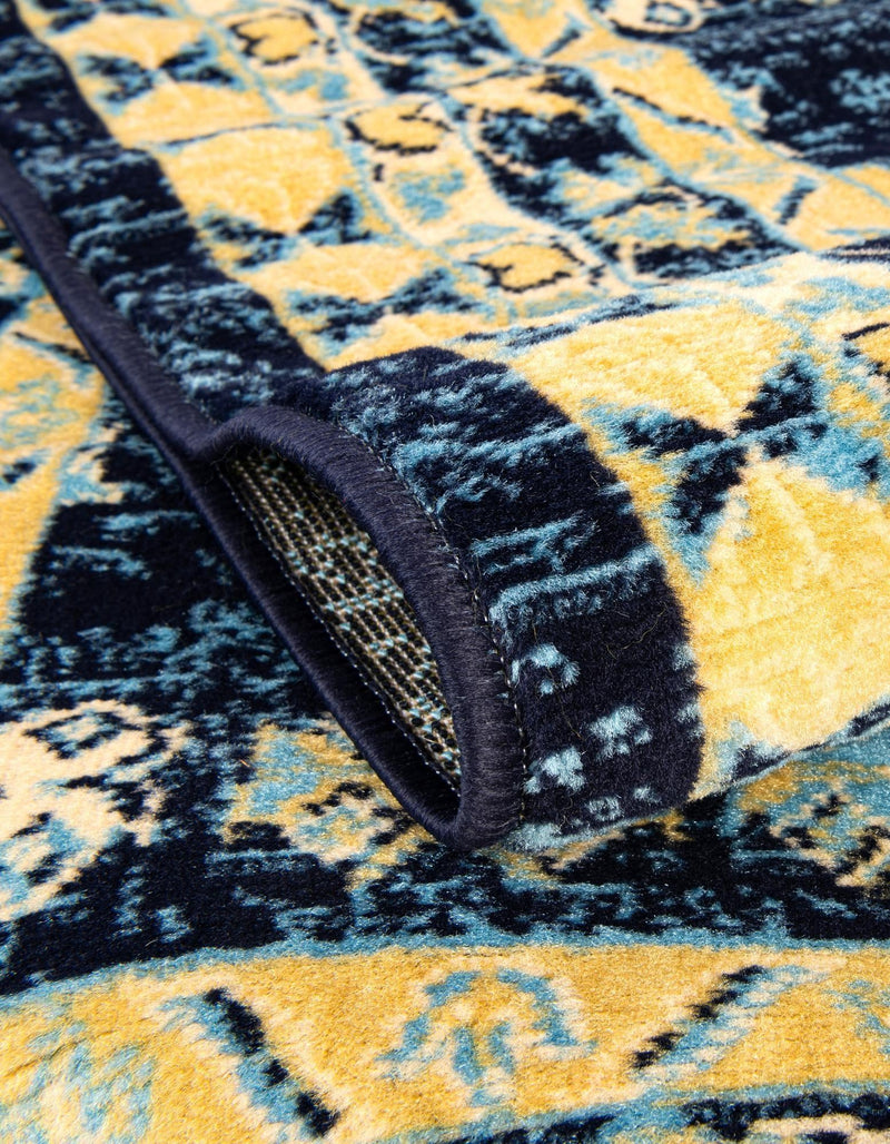 Tabriz Tapestries Collection Area Rug - Azerbaijan (Navy Blue) Rectangle Navy Blue  lifestyle 16