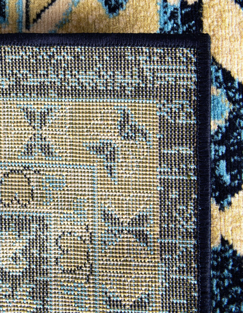 Tabriz Tapestries Collection Area Rug - Azerbaijan (Navy Blue) Rectangle Navy Blue  lifestyle 17