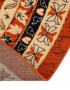 Tabriz Tapestries Collection Area Rug - Azerbaijan (Terracotta) Round Terracotta  lifestyle 31
