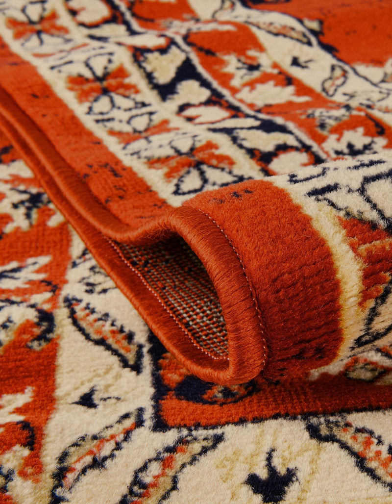 Tabriz Tapestries Collection Area Rug - Azerbaijan (Terracotta) Rectangle Terracotta  lifestyle 15