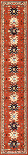Tabriz Tapestries Collection Area Rug - Azerbaijan (Terracotta) Runner Terracotta  lifestyle 17