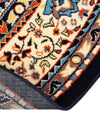 Tabriz Tapestry Collection Area Rug - Azerbaijan (Navy Blue) Round Navy Blue  lifestyle 37