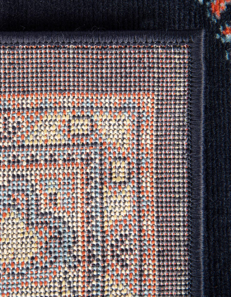 Tabriz Tapestry Collection Area Rug - Azerbaijan (Navy Blue) Rectangle Navy Blue  lifestyle 17