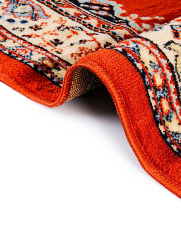 Tabriz Tapestry Collection Area Rug - Azerbaijan (Terracotta) Rectangle Terracotta  lifestyle 12