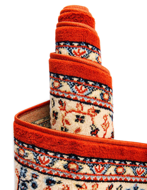 Tabriz Tapestry Collection Area Rug - Azerbaijan (Terracotta) Rectangle Terracotta  lifestyle 13