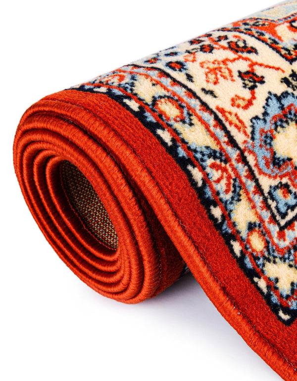 Tabriz Tapestry Collection Area Rug - Azerbaijan (Terracotta) Rectangle Terracotta  lifestyle 14