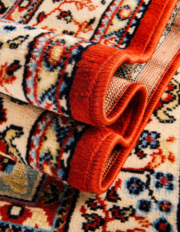 Tabriz Tapestry Collection Area Rug - Azerbaijan (Terracotta) Rectangle Terracotta  lifestyle 15