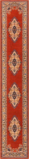 Tabriz Tapestry Collection Area Rug - Azerbaijan (Terracotta) Runner Terracotta  lifestyle 18