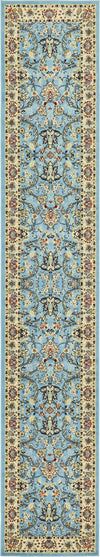 Isfahan Elegance Collection Area Rug - Naghsh-e Jahan (Light Blue) Runner Light Blue  lifestyle 17