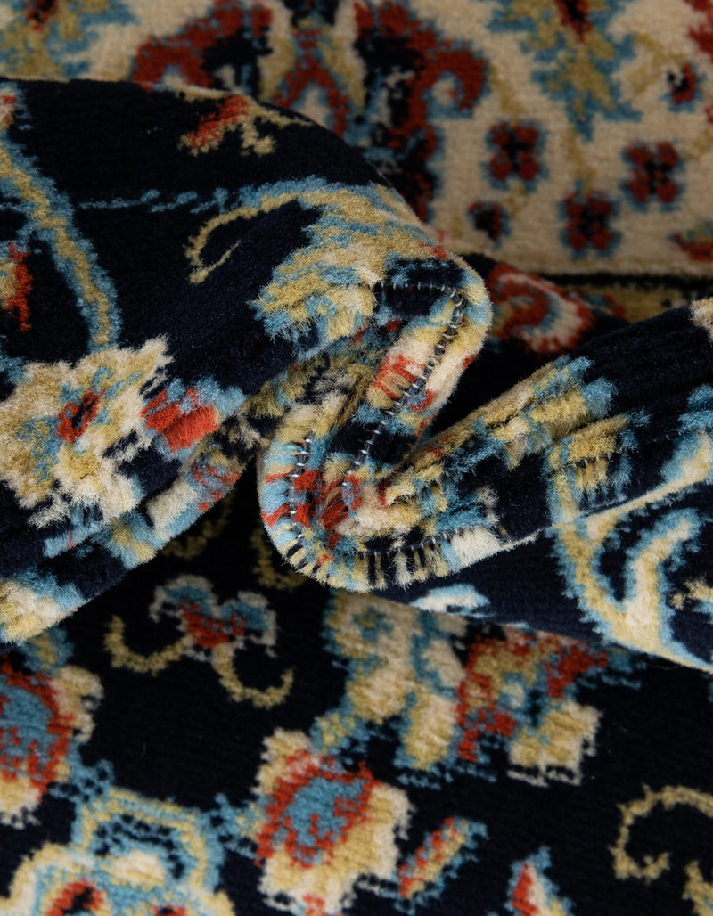Isfahan Elegance Collection Area Rug - Naghsh-e Jahan (Navy Blue) Rectangle Navy Blue  lifestyle 8