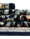 Isfahan Elegance Collection Area Rug - Naghsh-e Jahan (Navy Blue) Rectangle Navy Blue  lifestyle 14