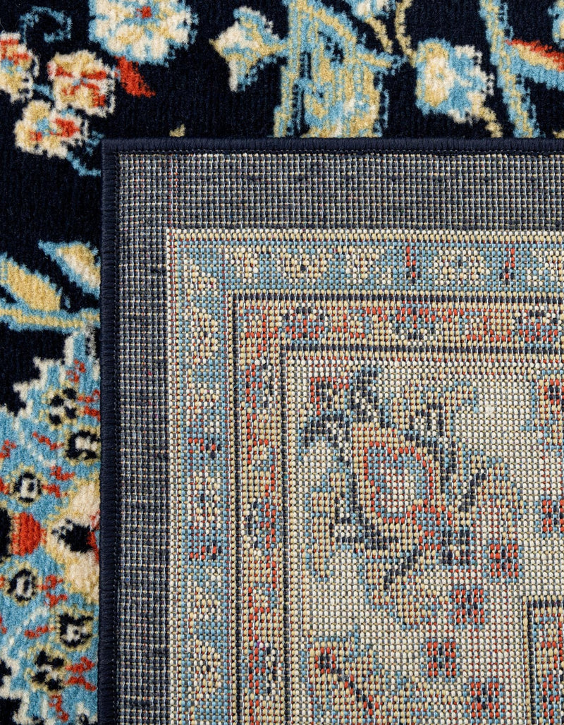 Isfahan Elegance Collection Area Rug - Naghsh-e Jahan (Navy Blue) Rectangle Navy Blue  lifestyle 25