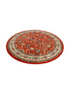 Isfahan Elegance Collection Area Rug - Naghsh-e Jahan (Terracotta) Round Terracotta  lifestyle 31