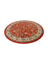Isfahan Elegance Collection Area Rug - Naghsh-e Jahan (Terracotta) Round Terracotta  lifestyle 32