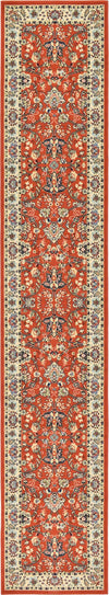 Isfahan Elegance Collection Area Rug - Naghsh-e Jahan (Terracotta) Runner Terracotta  lifestyle 12