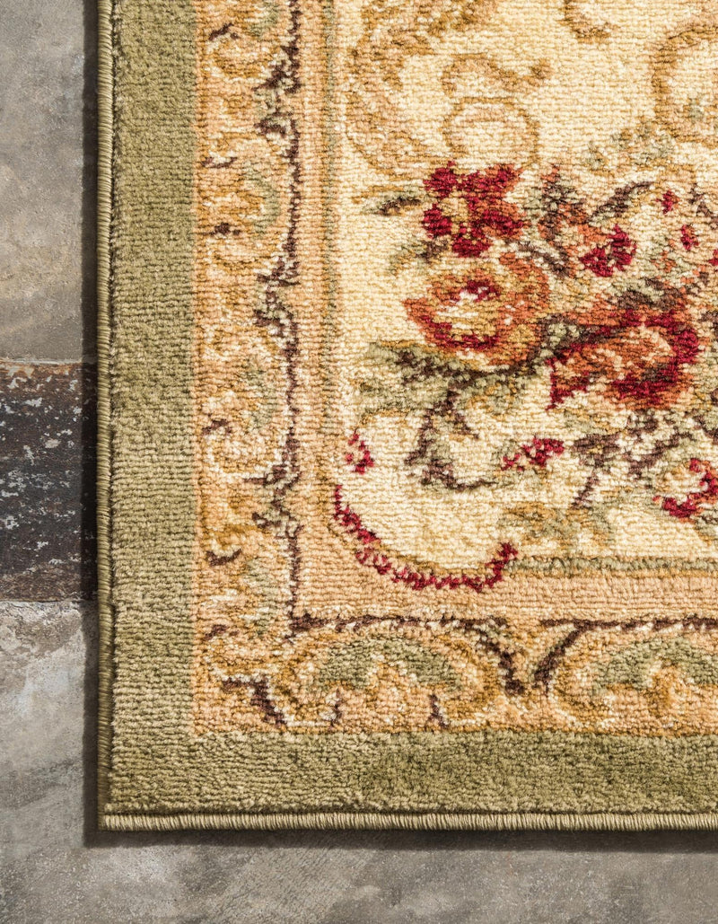 Versailles Elegance Collection Area Rug -  Louveciennes (Green) Rectangle Green  lifestyle 13