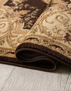 Versailles Elegance Collection Area Rug -  Louveciennes (Brown) Square Brown  lifestyle 22