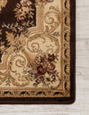 Versailles Elegance Collection Area Rug -  Louveciennes (Brown) Square Brown  lifestyle 24