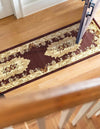 Versailles Elegance Collection Area Rug -  Louveciennes (Brown) Runner Brown  lifestyle 37