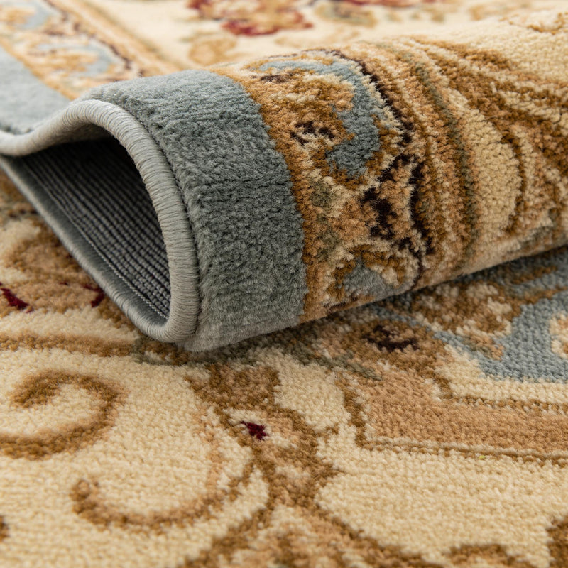 Versailles Elegance Collection Area Rug -  Louveciennes (Light Blue) Rectangle Light Blue  lifestyle 6