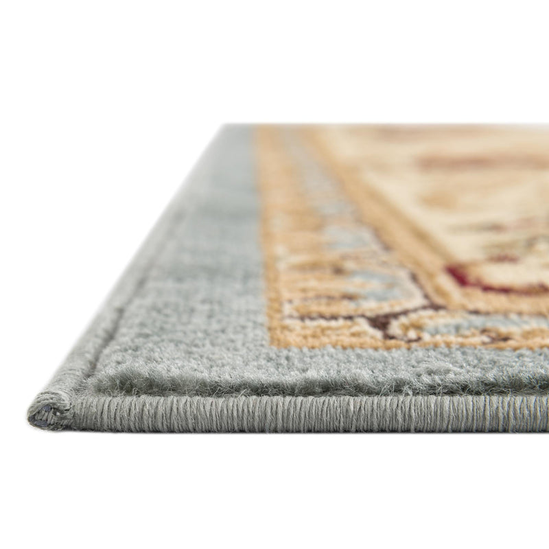 Versailles Elegance Collection Area Rug -  Louveciennes (Light Blue) Rectangle Light Blue  lifestyle 7