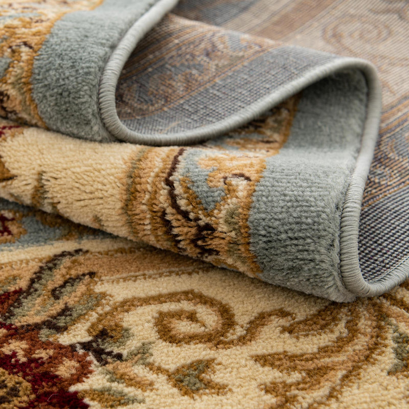 Versailles Elegance Collection Area Rug -  Louveciennes (Light Blue) Rectangle Light Blue  lifestyle 13