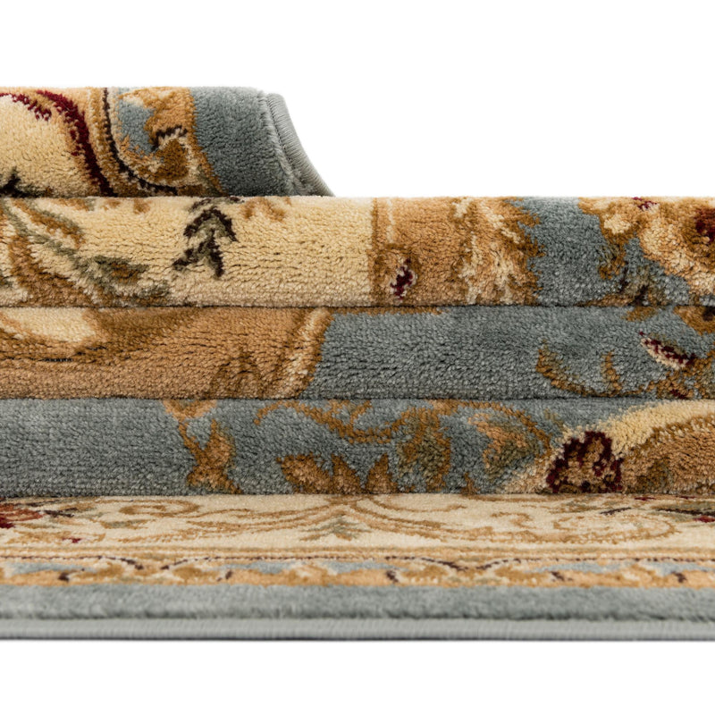 Versailles Elegance Collection Area Rug -  Louveciennes (Light Blue) Rectangle Light Blue  lifestyle 14