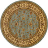 Jaipur Elegance Collection Area Rug -  Nahargarh (Light Blue) Round Light Blue  lifestyle 18