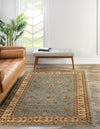 Jaipur Elegance Collection Area Rug -  Nahargarh (Light Blue) Rectangle Light Blue  lifestyle 2