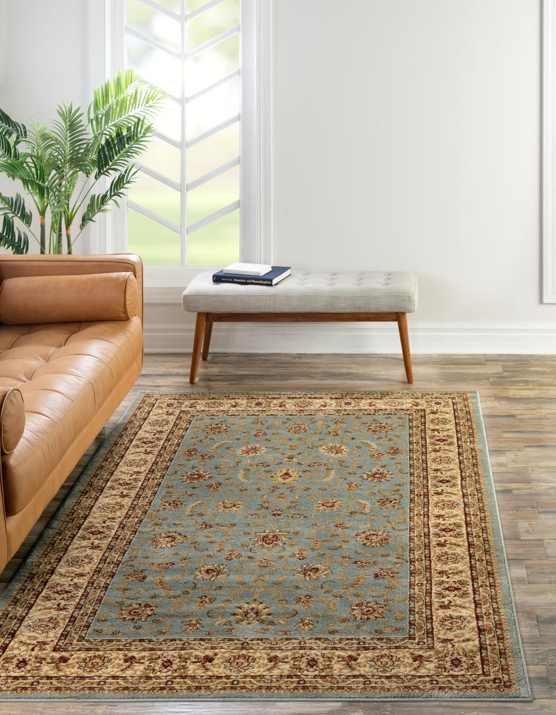 Jaipur Elegance Collection Area Rug -  Nahargarh (Light Blue) Rectangle Light Blue  lifestyle 2